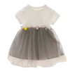 2020 New Fashion Spring Dresses Toddler Kids Baby Girls Patchwork Tulle Casual Clothes Princess Dresses 0-2years Girl Clothes