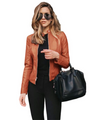 HDStyle Autumn Jacket Women Coat Jacket PU Leather Outwear Fashion Short Coat Thin Female Jacket Coat 2020